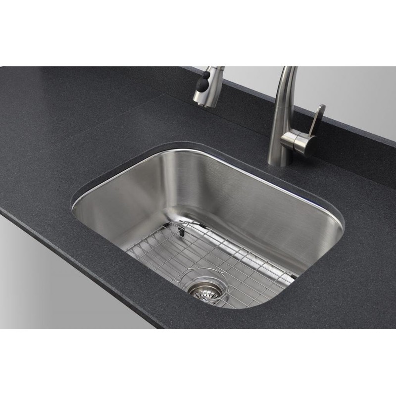 Wells CMU2318-9-1 Craftsmen Series Kitchen Sink Package, 23" 18 Gauge,