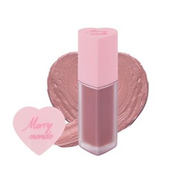 Merrymonde Cherry Heart Mega Tint: Tinte labial coreano de alta pigmentación y resistente a las manchas para un acabado duradero (01 Mute Cherry, 1 un