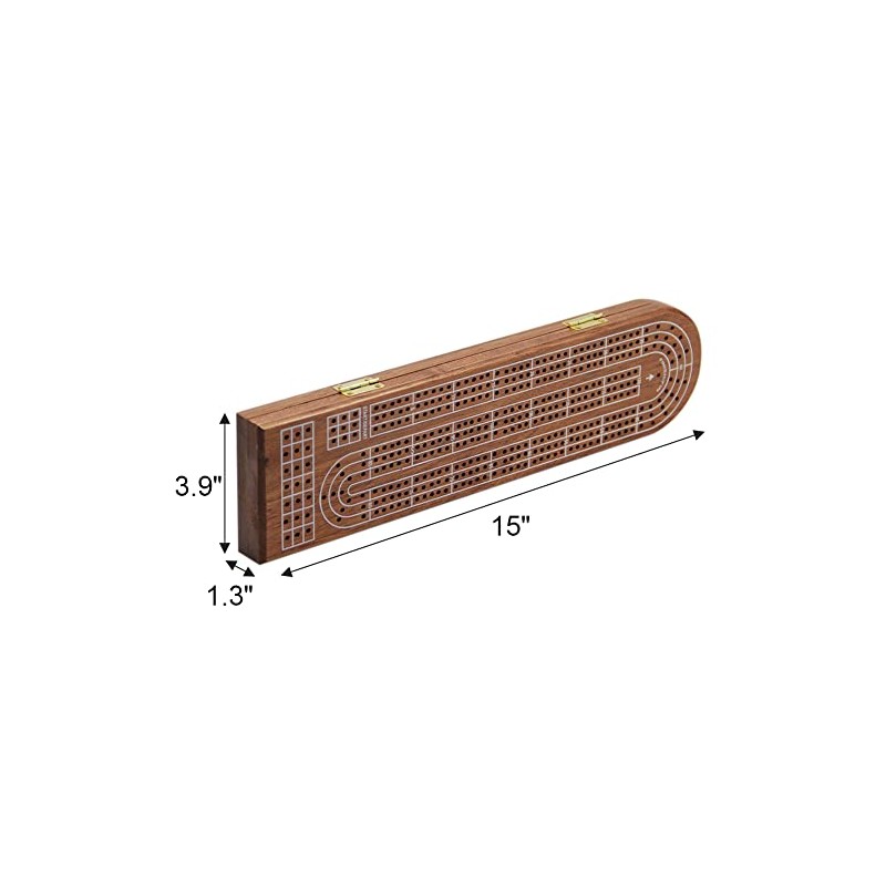 Juegoal juego de mesa de madera de cribbage 3 pistas