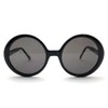 SPEED ADDICT Big Oval Sunglasses, Black x Smoke