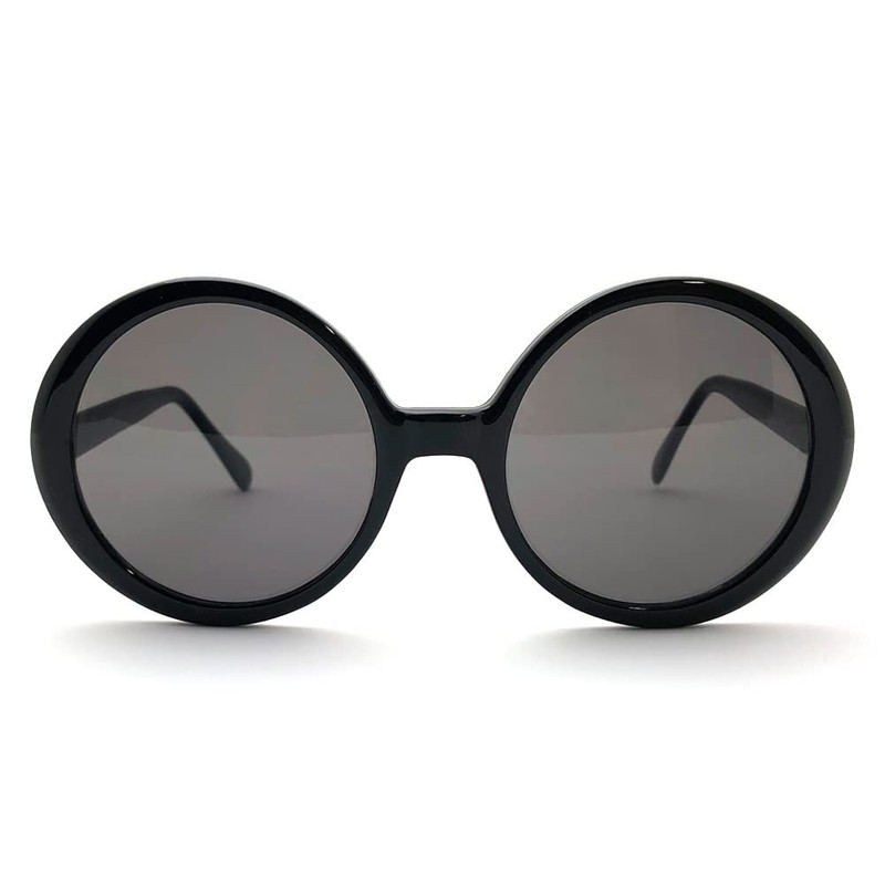 SPEED ADDICT Big Oval Sunglasses, Black x Smoke