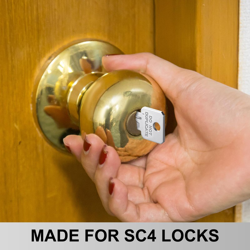 MorningRo 50 Pcs Do Not Duplicate Key Blanks Metal Key