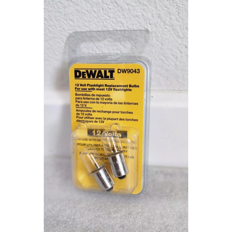 DeWalt Flashlight Replacement Bulbs 12 volts dw9043