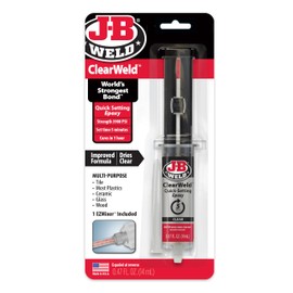 J-B Weld J-B Weld ClearWeld 5 Minute Epoxy, Clear, 14ml w/Static Mixer, (50114H)