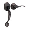 Tinewa Single Cylinder Exterior Handleset, Keyless Front Door Handle with