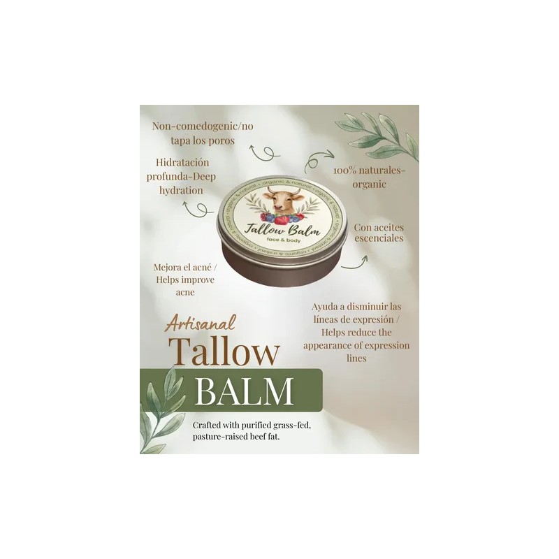 Tallow Balm | Bálsamo Artesanal | Blasamo De Cebo De