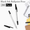 Sayglossy 200 Pcs Ballpoint Pens Bulk 1.0mm Medium Point Bullet