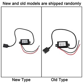 Haofy DC-DC Adapter 12V/24V to USB 5V 3A Converter, 24V to 12V DC Converter - DC 12V to 5V 3A Voltage Converter with USB for Car Vehicle Motorcycle Motor Charger Audio