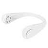White Adjustable Hanging Neck Electric Fan Bladeless Portable USB Charging