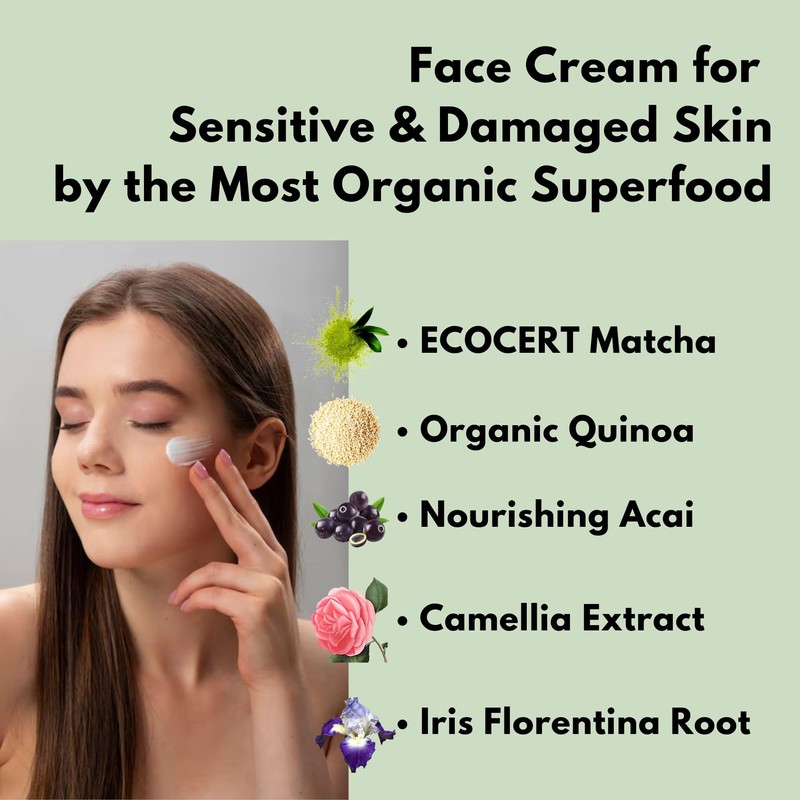 KITAO Organic Face Cream for Women & Men, Anti Aging