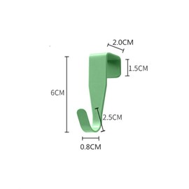 CALLYSONIC Door Hooks, Pack of 4 Door Hooks, Door Hooks for Hanging, Hooks for Hanging Items, Sturdy Hanging, No Drilling, Available in Various Colours