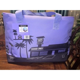 Trader Joe's NWT Trader Joe's Lavender Purple Reusable Insulated Shopping Tote Bag LARGE 8gal