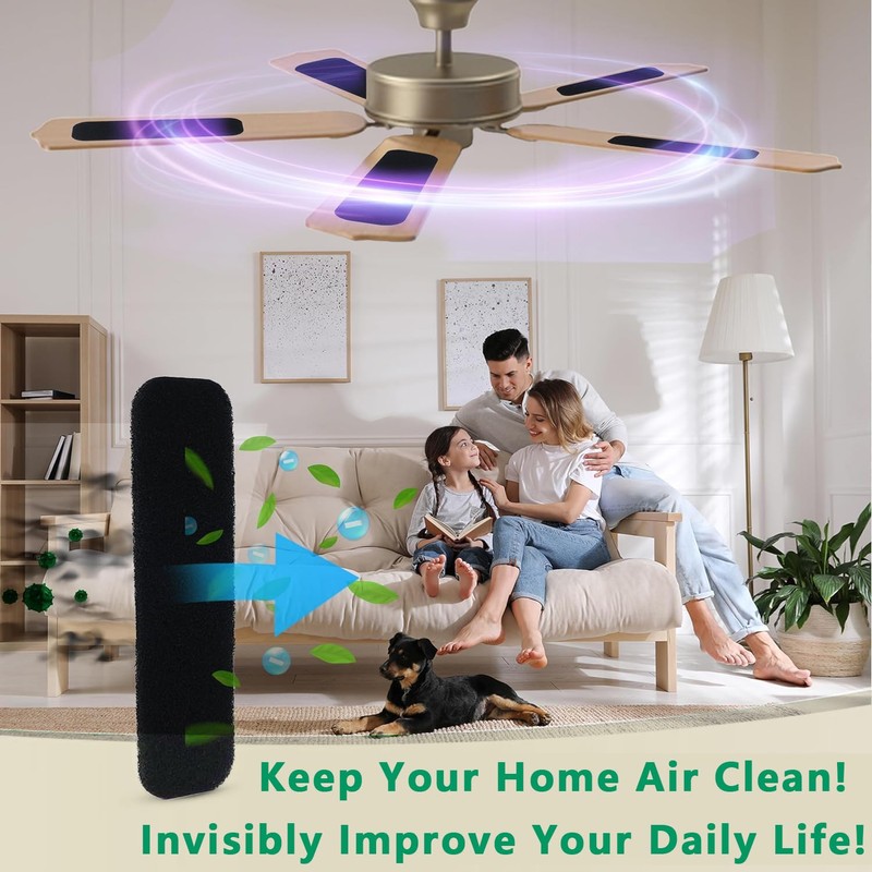 inYYTer 20 Pack Ceiling Fan Filters for Blades, Strong Activated