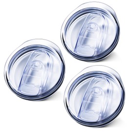 Vorpower 3 Pack 20oz Skinny Tumbler Replacement Lid，Spill Proof Splash Resistant Silicon Sliding cover，Straw Friendly for work, travel and Daily Life