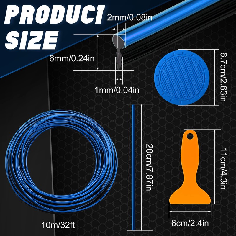 25 Pack Interior Car Accessories, 32 Feet Car Interior Moulding
