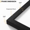 decorUhome 8x16 Picture Frames Collage Wall Decor, Display 3Pcs 5x7