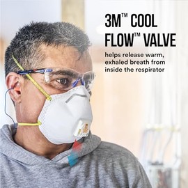 3M 3m Respirador Con Válvula 8511, color, 1 count, pack of/paquete de