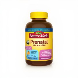 Nature Made Prenatal Folic Acid + DHA, 150 Softgels