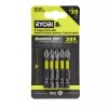RYOBI 5 PC. 2" Diamond Grit Impact Drive Bits