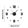 Frameless DIY Wall Clock for Living Room and Office –