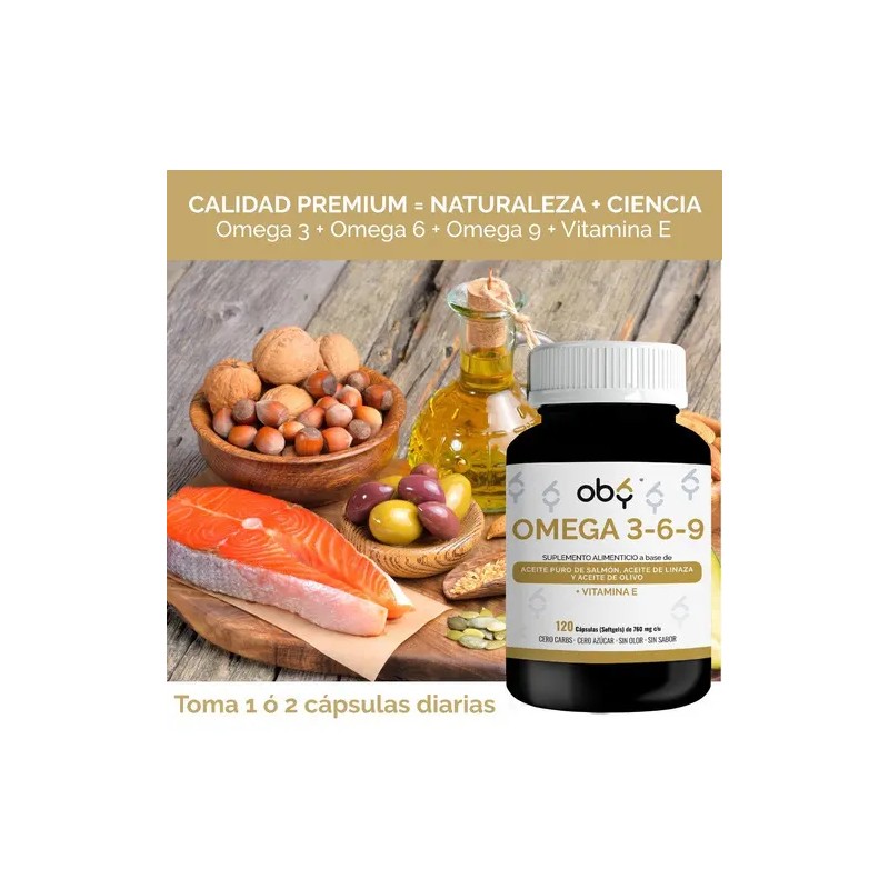 Oby Omega Vitamina Epa Dha 120 Capsulas Tecnologia Sabor Olor