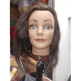 Annie International Hair Mannequin. 100% real human hair.