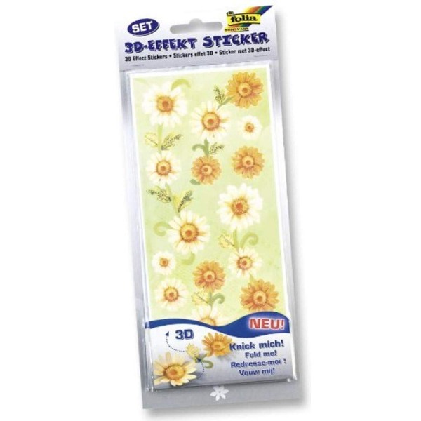 Folia 1311 – 3D Effekt Sticker 6 Blatt Assorted Set