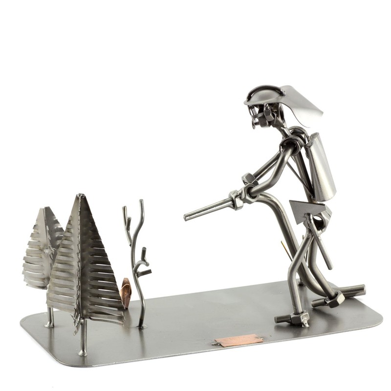 Steelman24 I Nuts and bolts sculpture Firefighter Forest Fire With