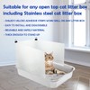 3Pcs/Set Cat Litter Box Pee Shields, Easy Clean Frosted Cat