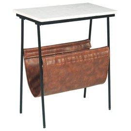 Signature Design by Ashley Etanbury Accent Table, Brown/Black/White