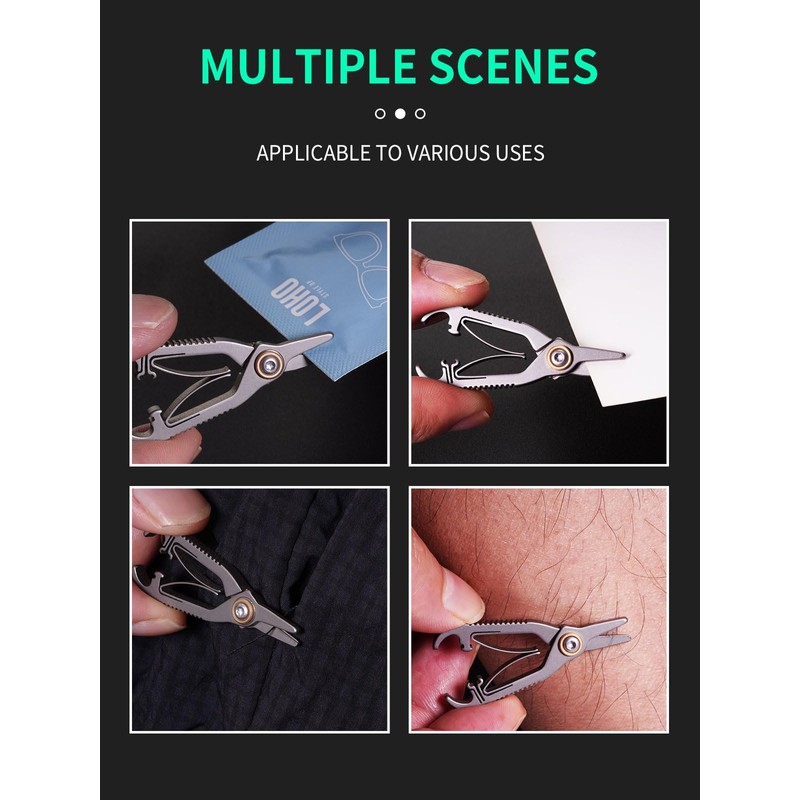 TIKIDESIGN Titanium Nose Hair Scissors