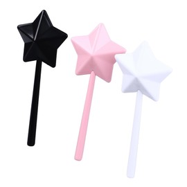 Tgoon Dispensador de Especias, Plástico en Forma de Estrella, Rosa, Negro, Blanco, Encantadora Varita Mágica, Salero y Pimentero para Cocina