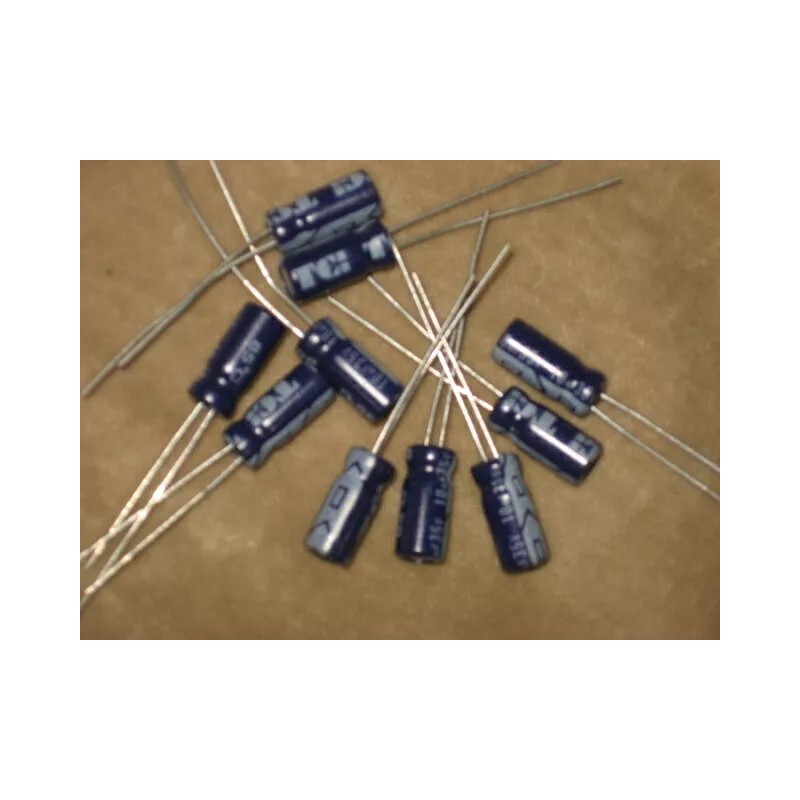 TCI 10uf 35 volt electrolytic capacitor, new,