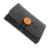 FOMIYES 2pcs Essential Oil Storage Carrying Case Felt Organizer Pouch