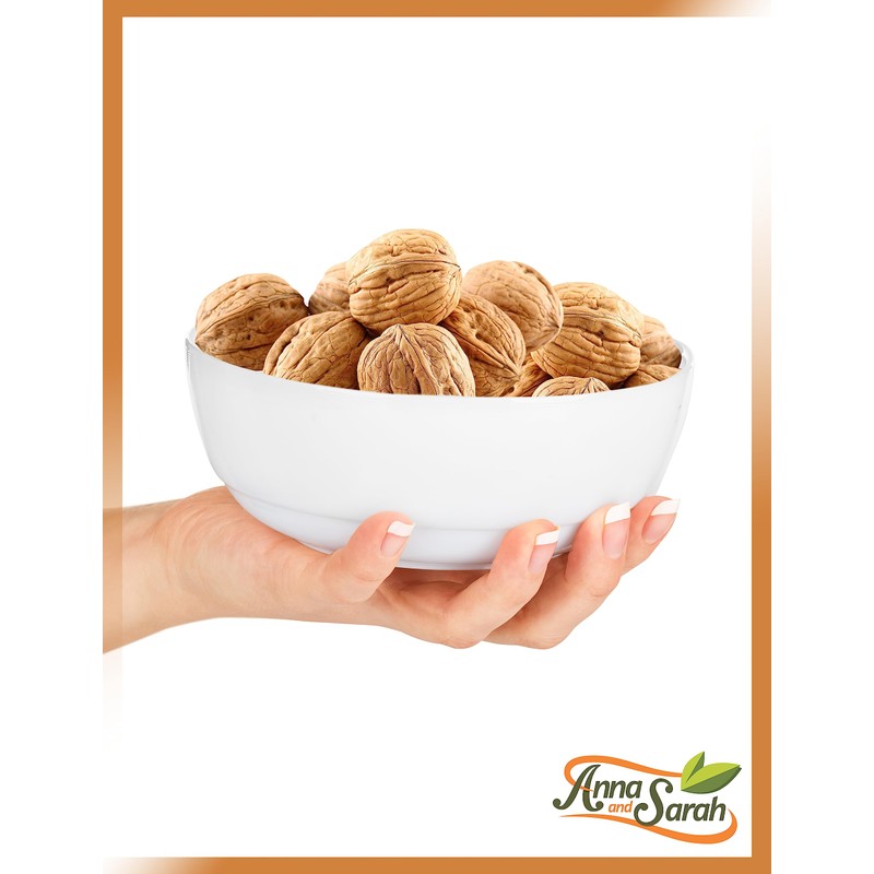 Anna and Sarah Walnuts in Shell, Jumbo, Fresh, Buttery Taste,