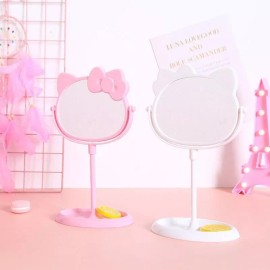 K&H Espejo Kitty Maquillaje Tocador Sanrio Doble Cara Gira