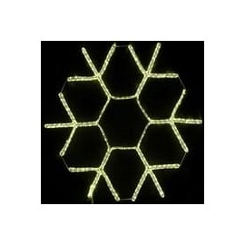 Novelty Lights 36" Christmas Snowflake LED Rope Light Sculpture, Warm White