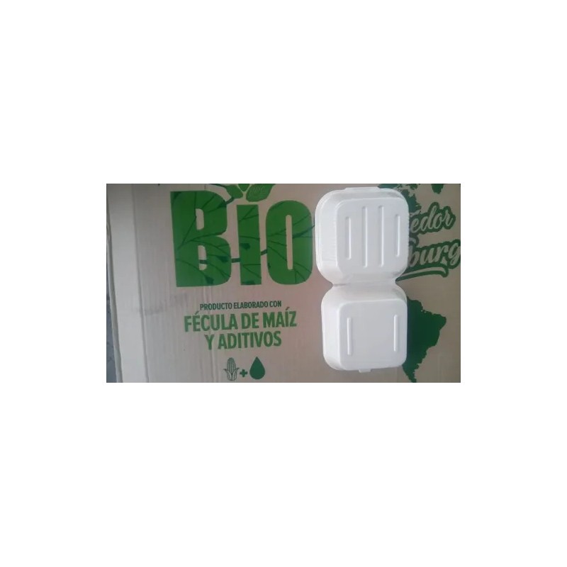 500 Domos Contenedores 6x6 Hamburguesero Biodegradables