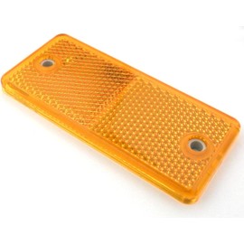 2 x Orange Reflectors 90 mm x 40 mm – Rear Reflector Cat's Eyes Rear Lights – Caravan and Trailer