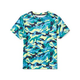 Speedo Boys Rash Guard Shirt, Navigate, X-Large US