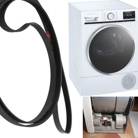 Rubber Drum Belt with Fine Ribs for Tumble Dryers Type PH, Compatible with Bosch, Compatible with AEG, Compatible with Whirlpool, Compatible with Indesit, Flexibility Durability