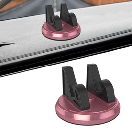 jokormo 1 PC Car Dashboard Cell Phone Holder for Navigation, 360 Degree Rotatable Metal Vehicle Phone Mount Replacement, Universal Automotive Smartphones Holder for Truck SUV Car (Rose Gold)