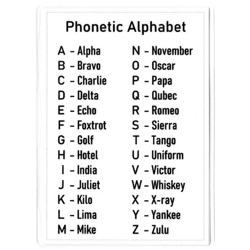 Print'n'Lam A7 Pocket Size Laminated Double Sided Reference Cards Phonetic