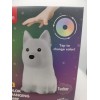 Globe Multi Color LED Rechargeable Silicone Night Light Dog Tucker