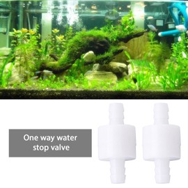 ECSiNG 4Pcs 8mm One Way Check Valve One-Way Air Water Gas Check Valve Plastic One Way Non Return Check Valve for Water Treatment Air Purification
