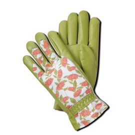 Magid BE268T Bella Floral Back Grain Palm Garden Glove, Medium
