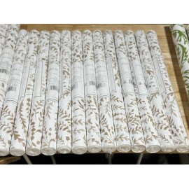 Serena & Lily NEW Serena & Lily Priano Removable/Peel & Stick Wallpaper-Mink Brown/White