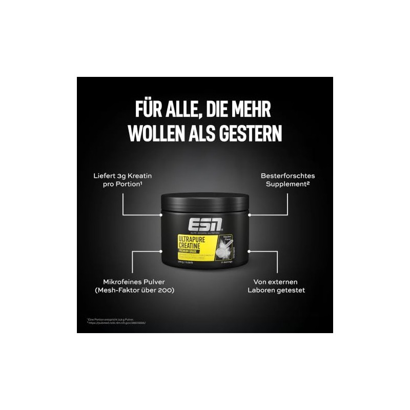 ESN Ultrapure Creatine Monohydrate - Microfine Creatine Powder - 3