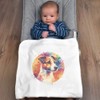 Azeeda 'Jack Russell Terrier' Cotton Baby Blanket/Shawl (BY00035856)