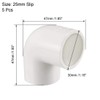 sourcing map 25mm Slip 90 Degree PVC Pipe Fitting Elbow